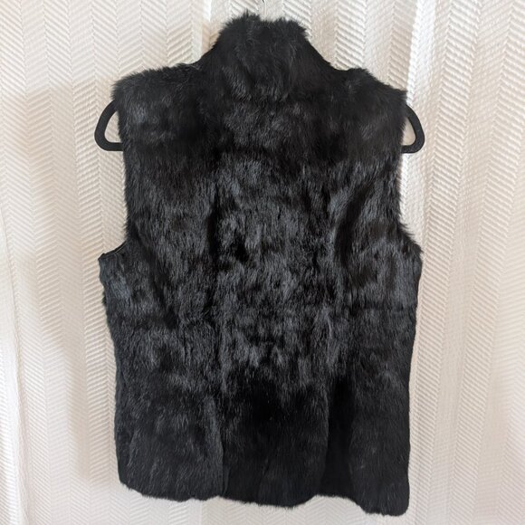 MICHAEL Michael Kors Real Rabbit Fur Vest Black Size Medium - Picture 10 of 14